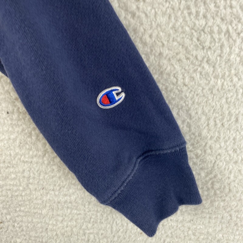 Champion Reverse Weave Sweatshirt Y2K VTG Blue Small (M) Puff Embroidered gallery