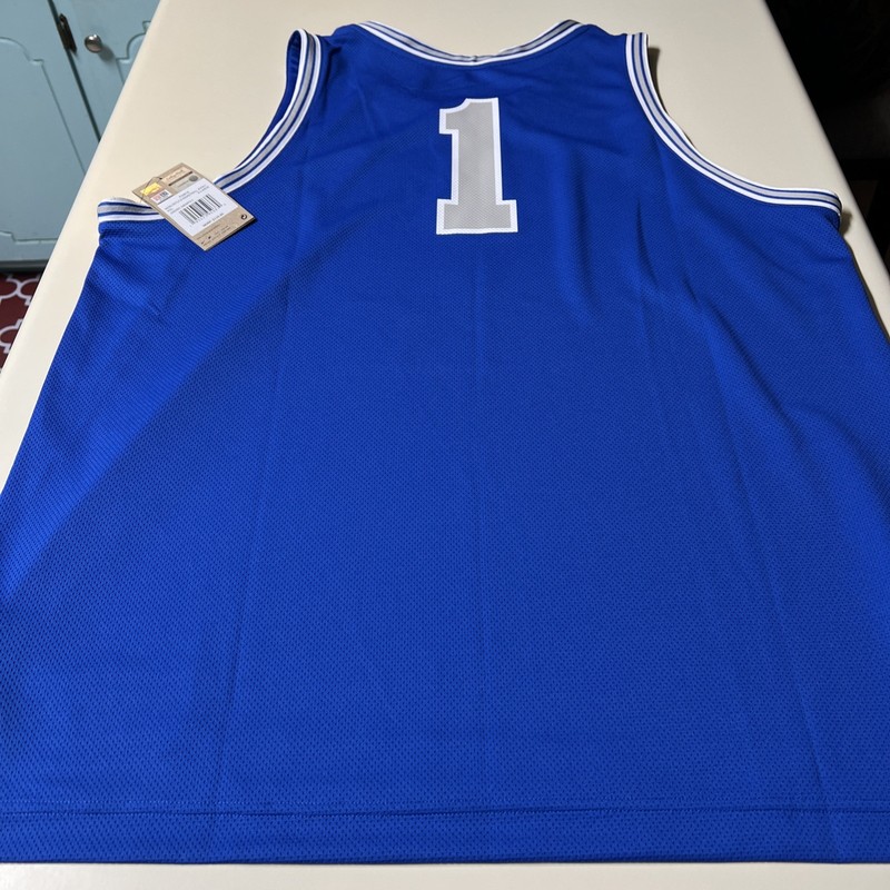 Men’s Memphis Tigers Basketball Jersey #1 Size XLarge Blue NWT gallery