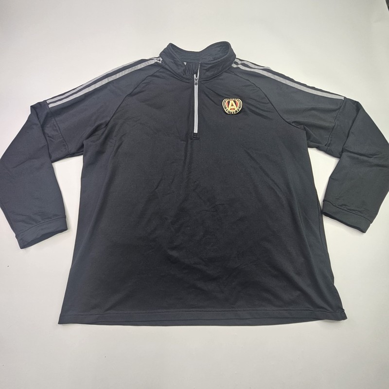 Adidas Atlanta United FC Pullover 2XL Black 1/4 Zip Golf Training Training Top gallery