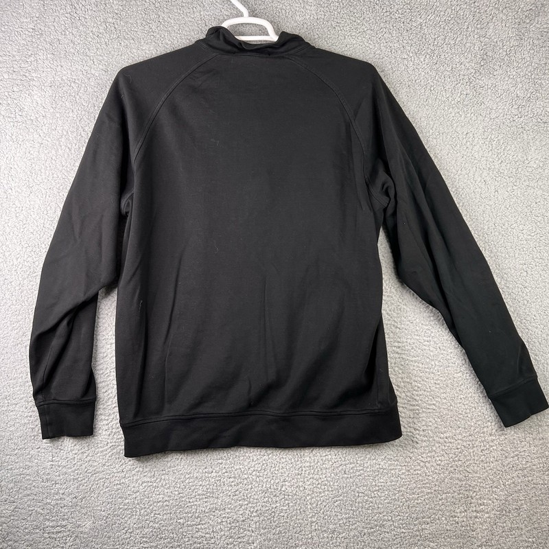 Fairway & Greene Mens Golf Pullover Top Shirt Black Long Sleeve 1/4 Zip Mock XL gallery