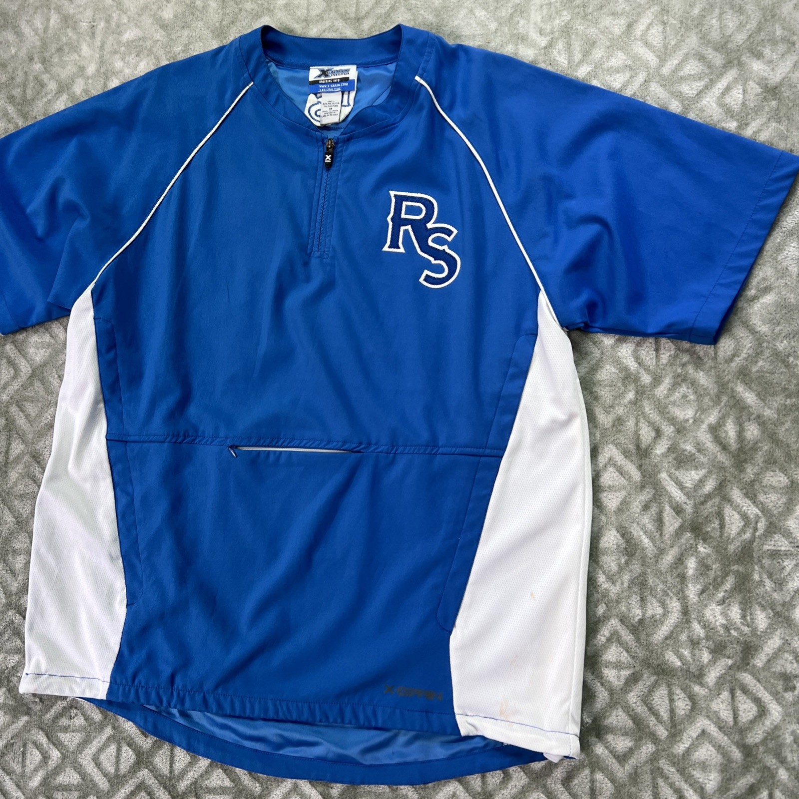 Vintage X Grain Ranger Baseball Jersey Men M Blue And White gallery