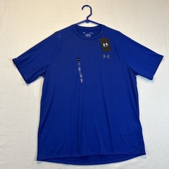 Under Armour 1326413 Mens Training UA Tech 2.0 T-Shirt Short Sleeve Blue Large