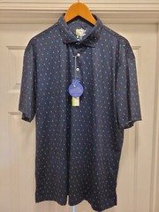 TailorByrd Performance Polo Shirt Flamingo Pattern Men’s Sz XXL 2XL NEW wTags