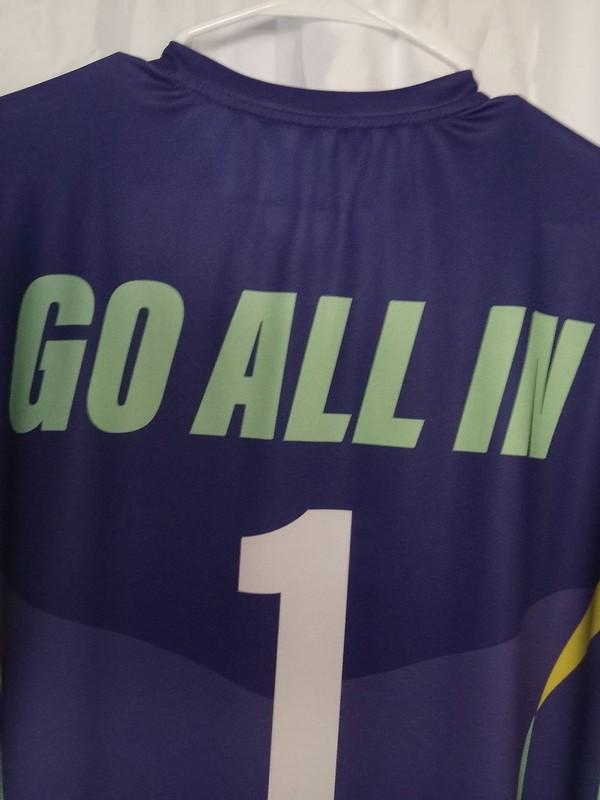 Ferrero Large Men's Athletic Jersey — Purple with Green Accents gallery
