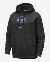 Nike Mens Hoodie M Black Atlanta Hawks NBA Club Fleece City Edition FB4824‑010