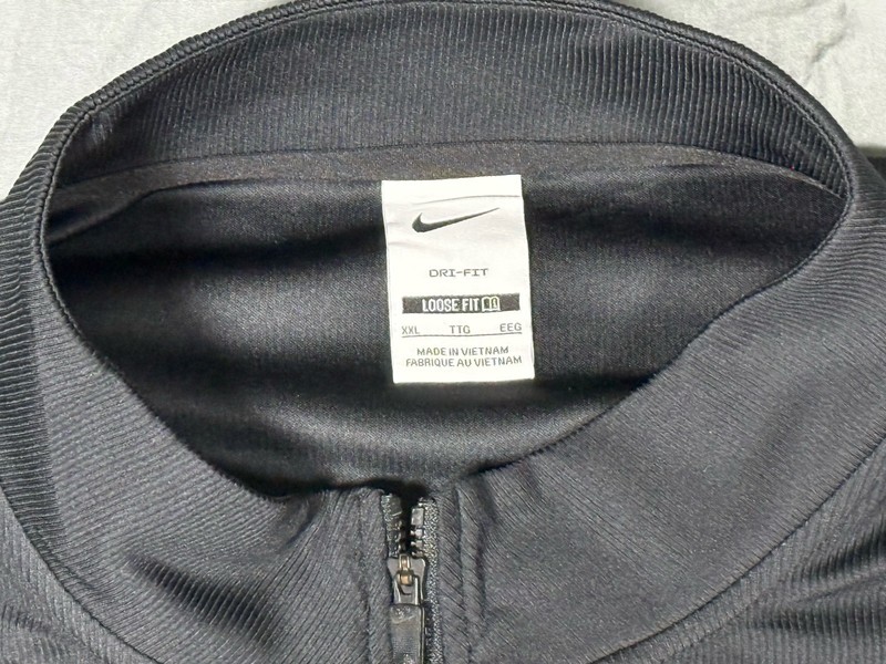 Nike NWOT 2XL Black Dri-Fit 1/4 Zip Pullover Golf Arkansas Razorbacks Side Zip gallery