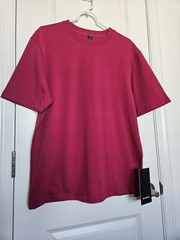 NWT Lululemon Mens Heavyweight Cotton Jersey T Shirt in Berry Rumble Size S