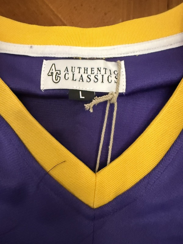 Authentic Classics Lamar Jackson Tigers #7 Football Jersey Purple Yellow Large gallery