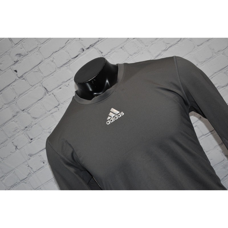 Adidas Gym Shirt Mens Size XL Stretch Polyester Blend Performance Workout Gray gallery