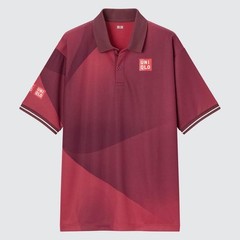 Uniqlo Kei Nishikori model Tennis Shirt US OPEN 2023 US23 Red US Size M jp
