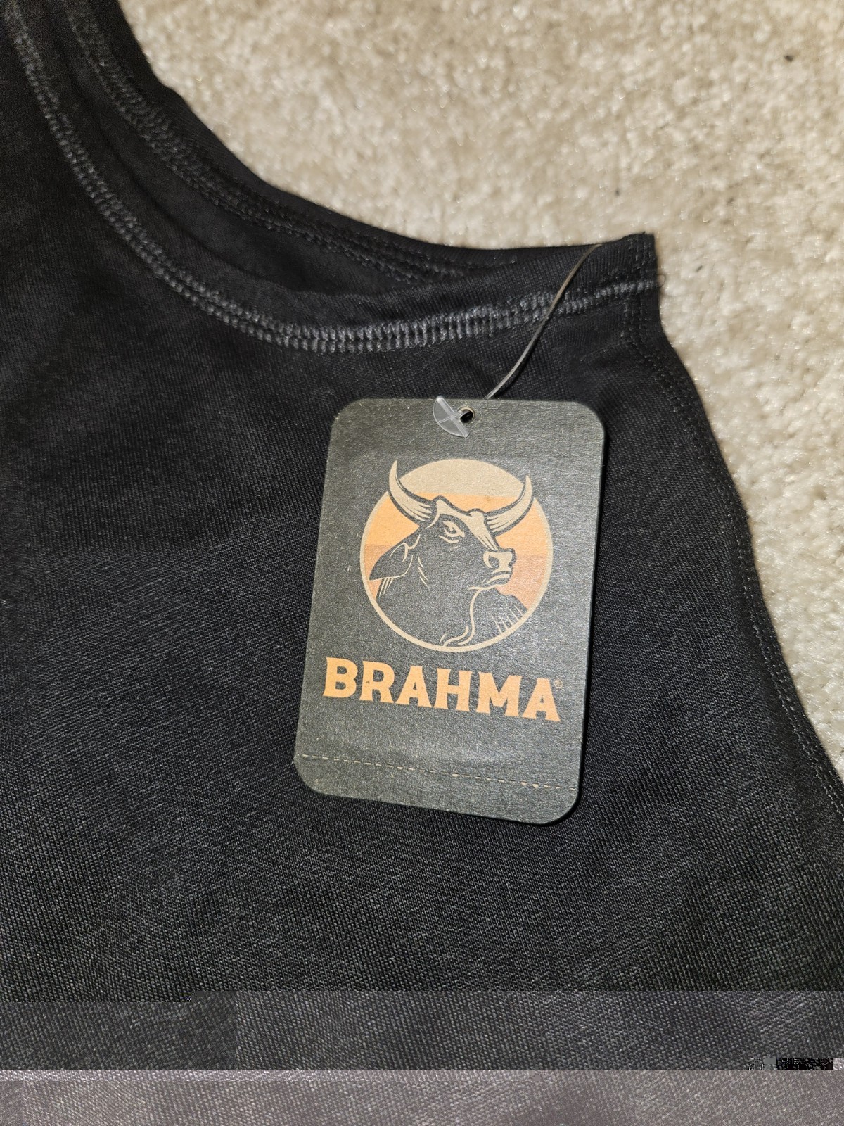 Brahma Men's XL Black Relaxed Fit Moisture Wicking Crew Neck Tank Top gallery