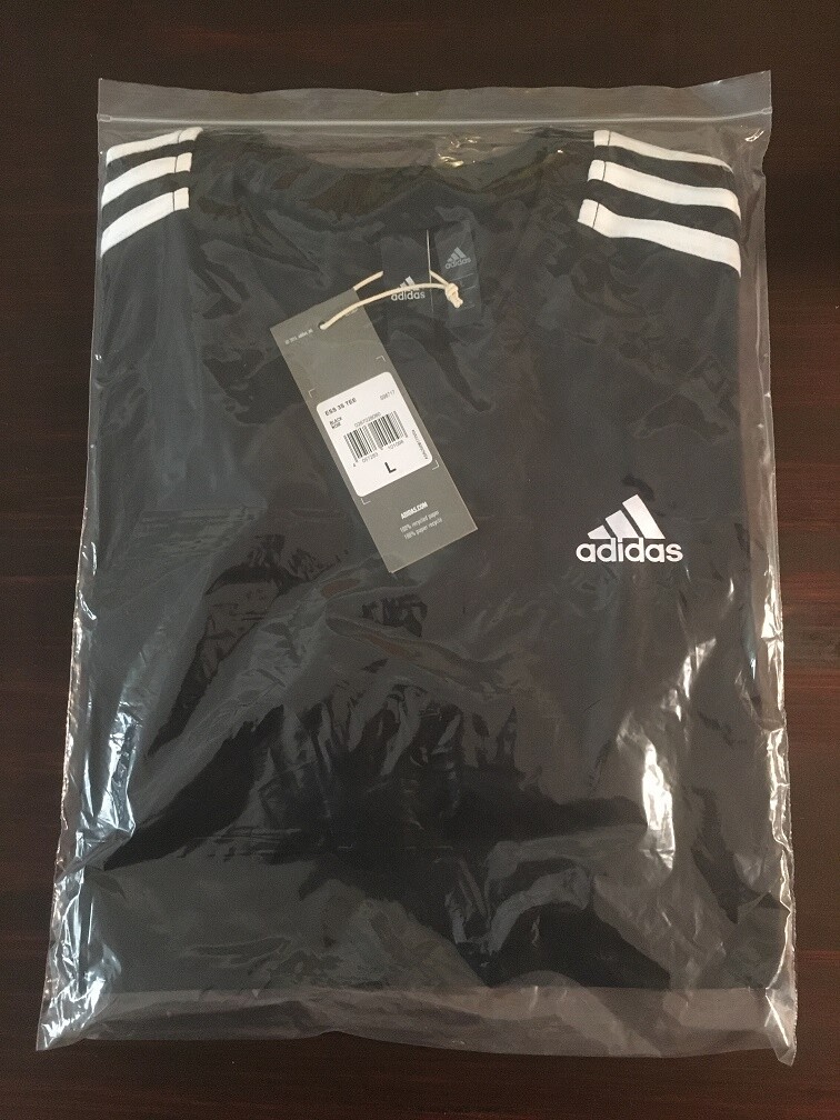Adidas Classic 1970's Retro "3 Stripes" T-shirt - Black - Mens - Size L gallery