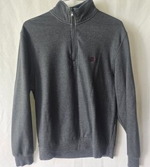 Men’s Izod Advantage Performance Stretch Size Small Long Sleeve Upper Zip Gray
