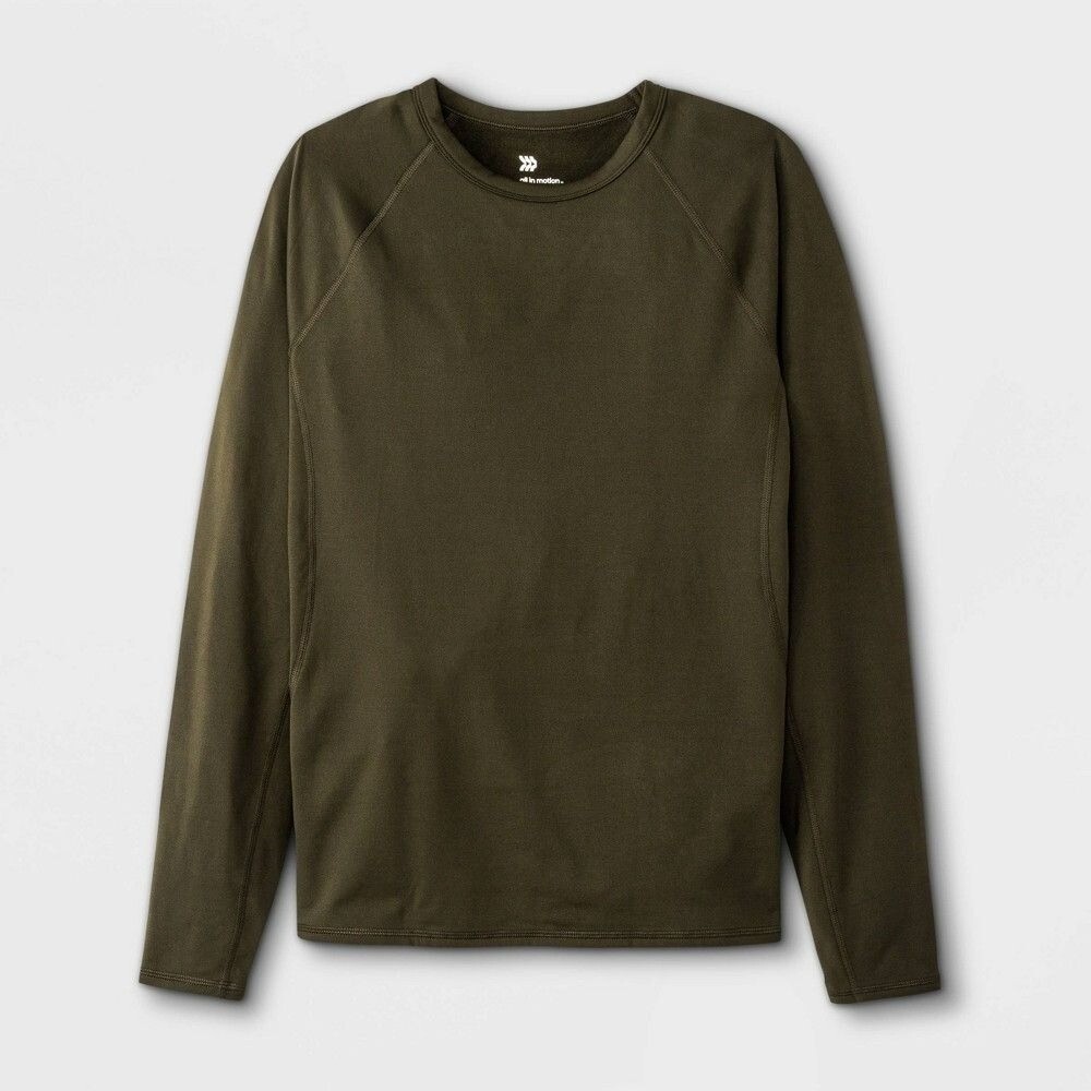 All in Motion Mid Weight Thermal Shirt, Medium, Olive green gallery