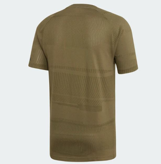 Adidas Athletics ID Jaquard Tee Raw Khaki Size Extra Large XL Mens gallery