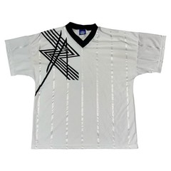 Vintage 90s Umbro Zig Zag Logo Soccer Futbol Jersey #9 Made in USA Mens Large