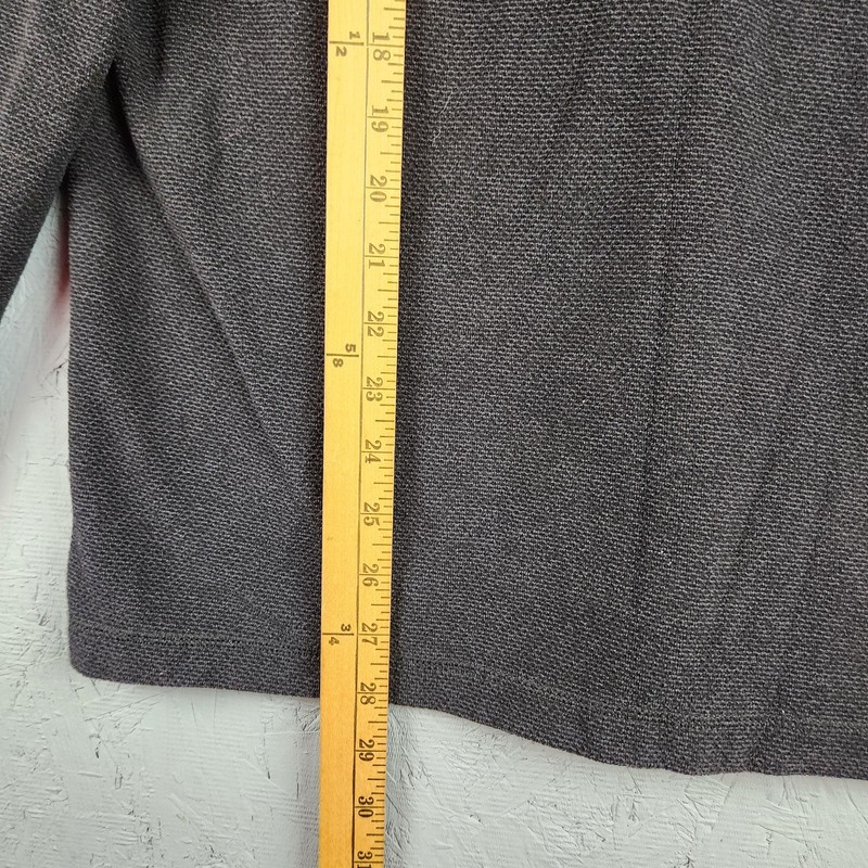The North Face Pullover Mens Medium Gray Knit Zip Fleece Pockets Logo Outdoors gallery