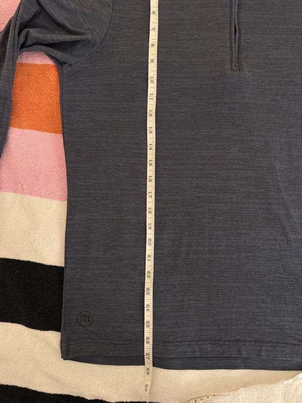 Travis Mathew Quarter Zip Pullover, Men’s Medium, Navy/slate Blue gallery