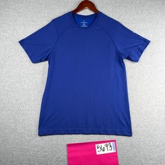 Fabletics Gym T Shirt Medium Royal Blue Performance Stretch Casual Mens