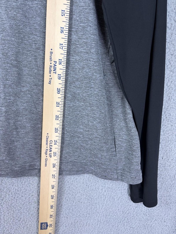 Adidas Pullover Mens 2XL Gray Black Colorblock Quarter Zip Long Sleeve Athletic gallery