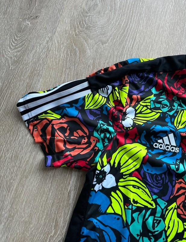 Adidas HC3929 Aeroready Tiro All Over Flower Print Multicolor Soccer Jersey M gallery