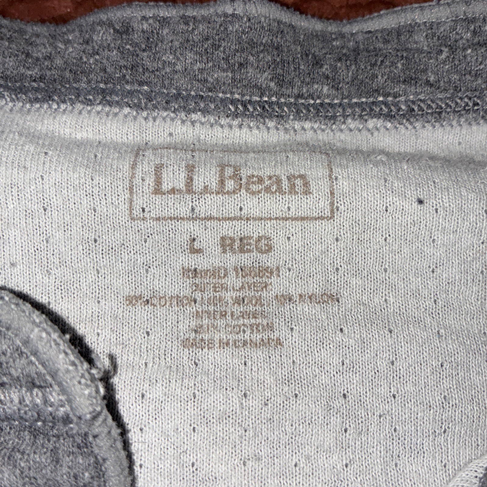 Vintage LL Bean Double Layer Long Sleeve Cotton Wool Shirt Mens Large Gorpcore gallery