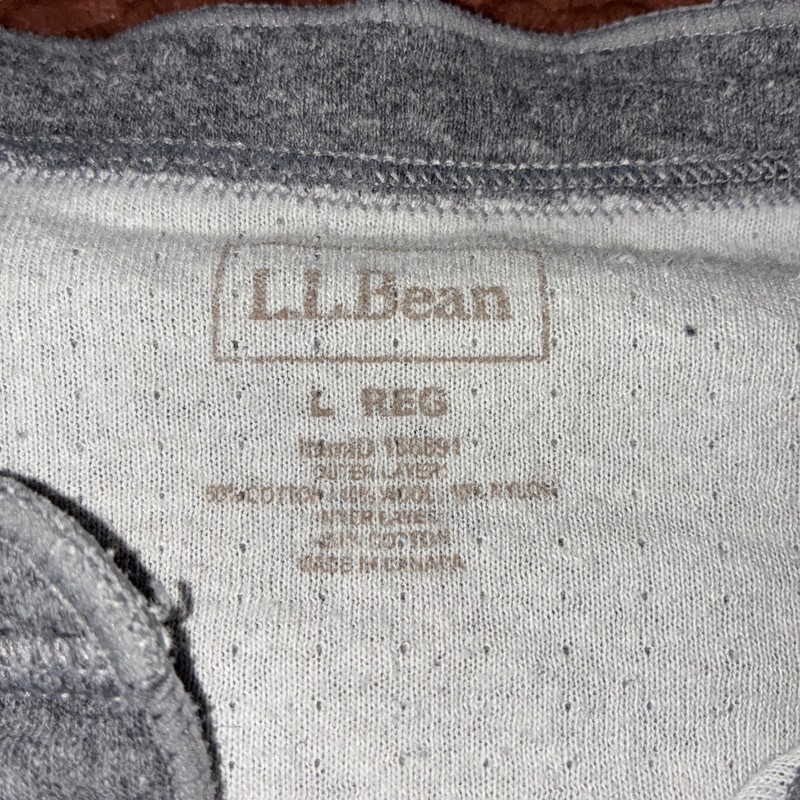 Vintage LL Bean Double Layer Long Sleeve Cotton Wool Shirt Mens Large Gorpcore gallery