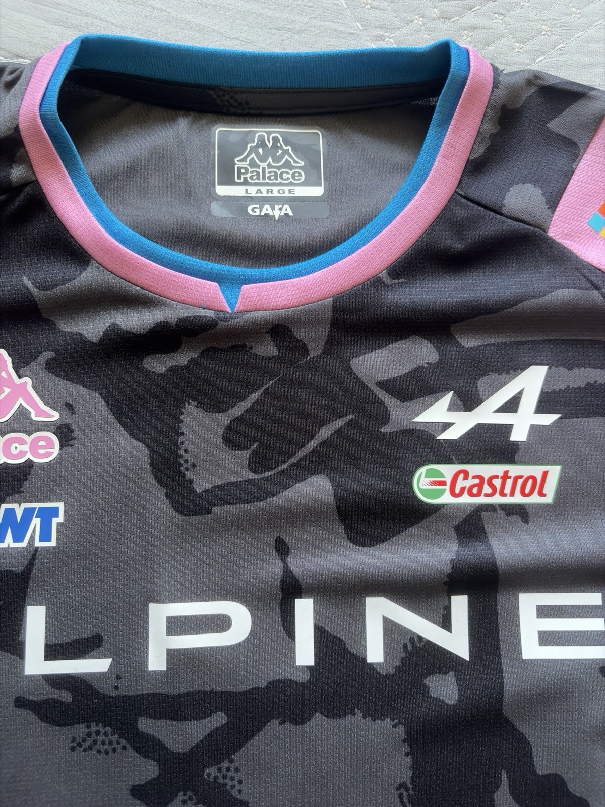 Kappa Alpine F1 Officially Licensed Men’s Shirt Size L Black Pink Blue gallery