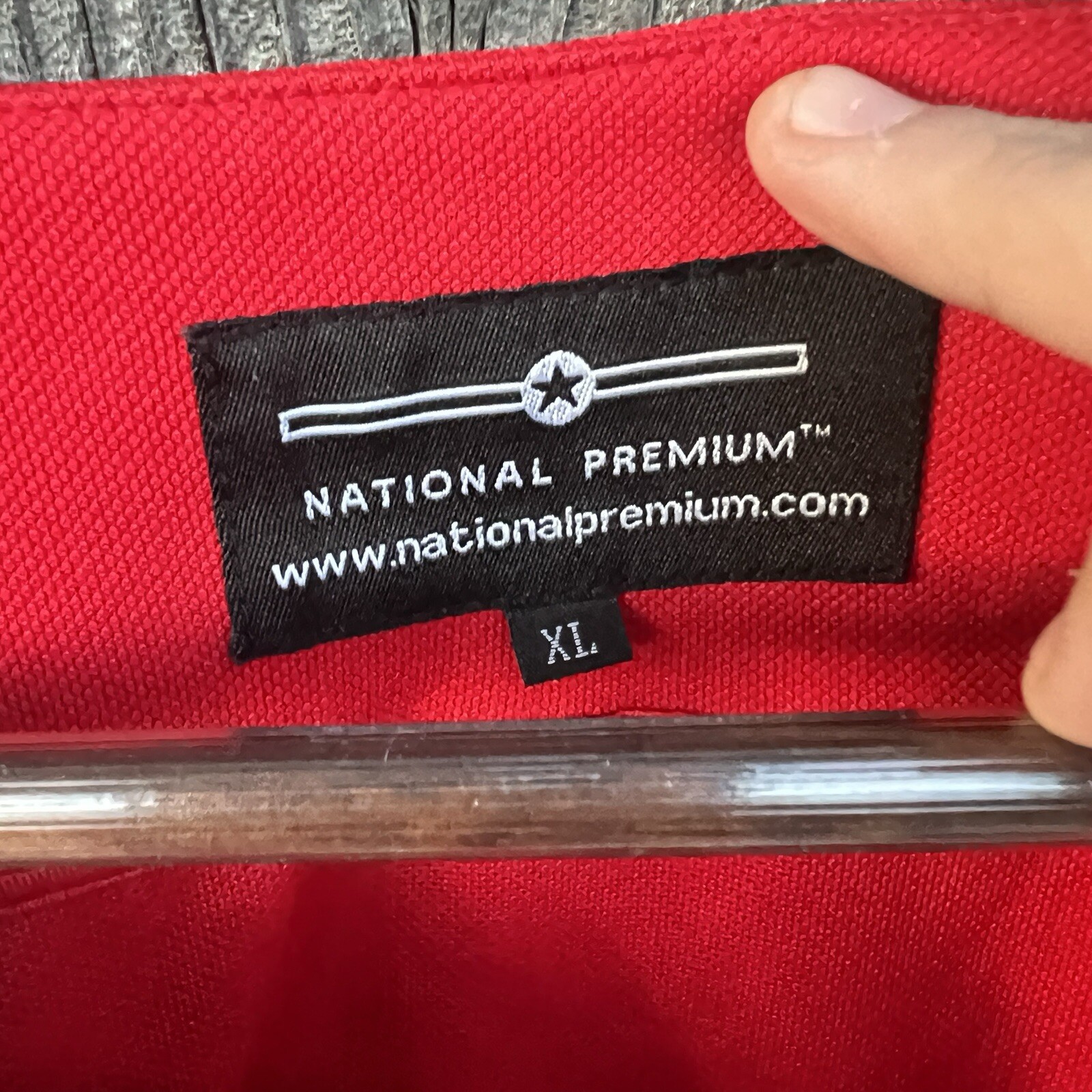 Snap-On Tools Vintage Logo Red Embroidered Sewn Baseball Jersey Size XL gallery