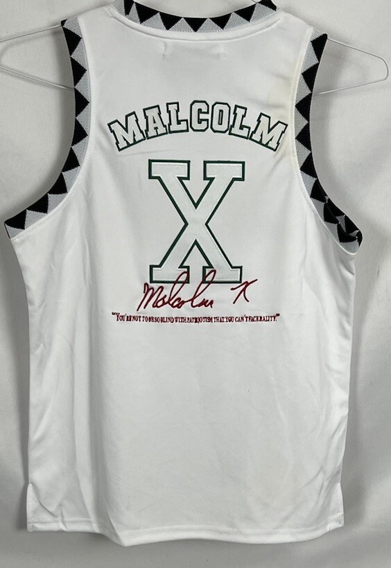 Headgear Classics Basketball Jersey " Malcom X " Size Youth Medium gallery