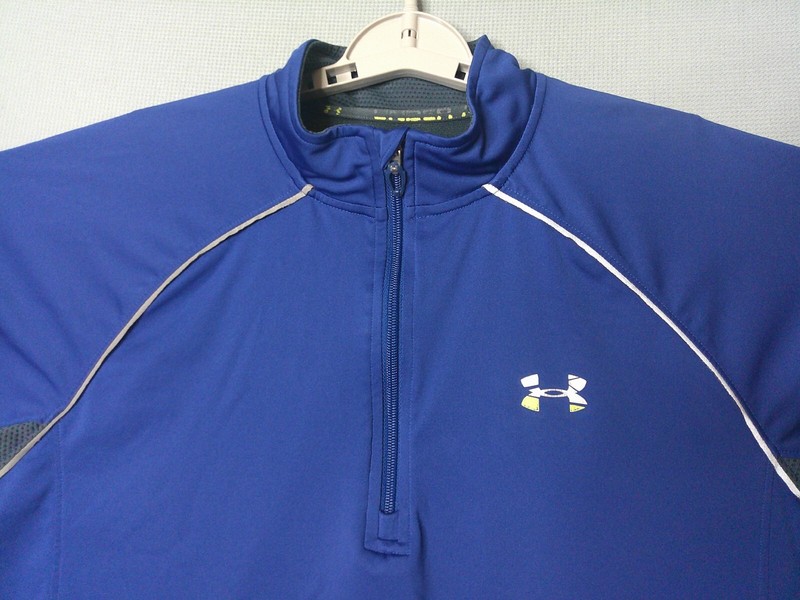 Under Armour Performance Pullover Men XL Blue Gray Breathable All Season 1/2 Zip gallery