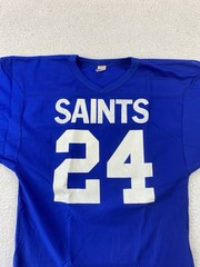 Russell Southern Mens Jersey Medium Blue Durene Vintage Football Saints 1970s