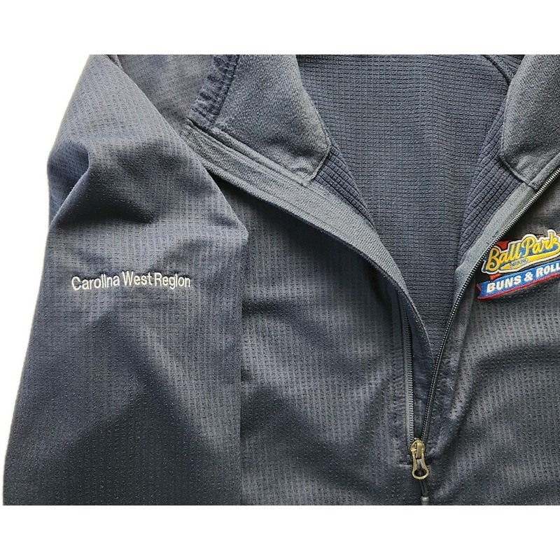 The North Face "Ball Park Buns & Rolls" 1/4-Zip Pullover Men's XL Blue Stretch gallery