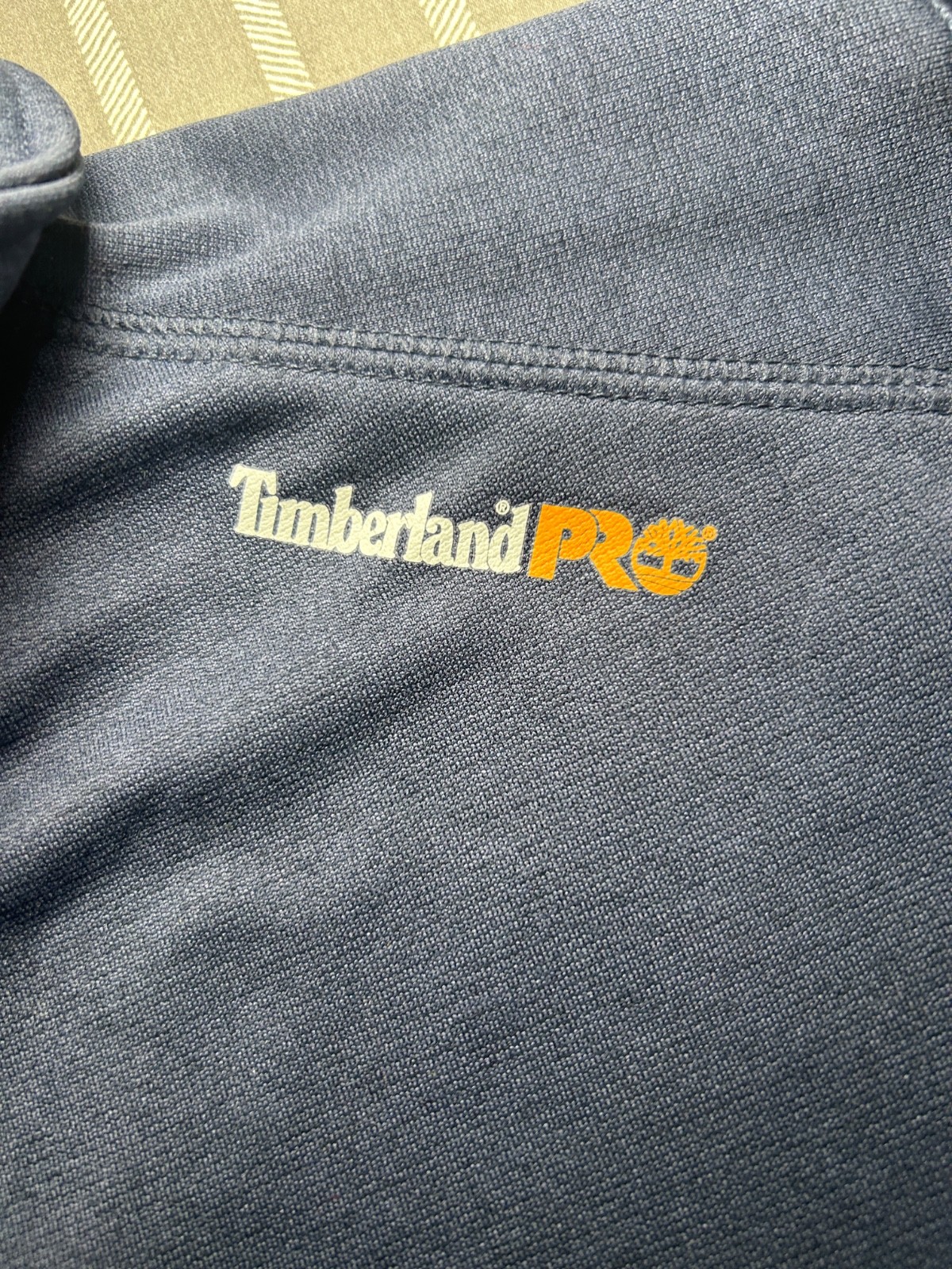 Timberland Pro Mens 1/4 Zip Pullover Black Mock Neck Long Sleeve Original Fit L gallery