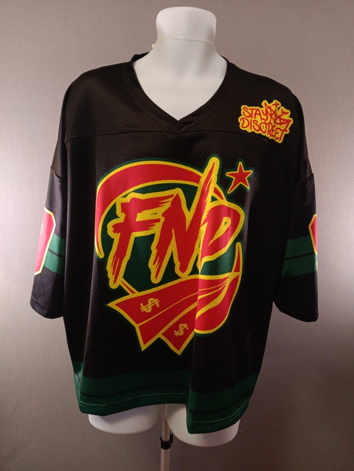Fly N Discreet Skater Team Apparel Jersey Size Large Unisex Y2K Grunge gallery
