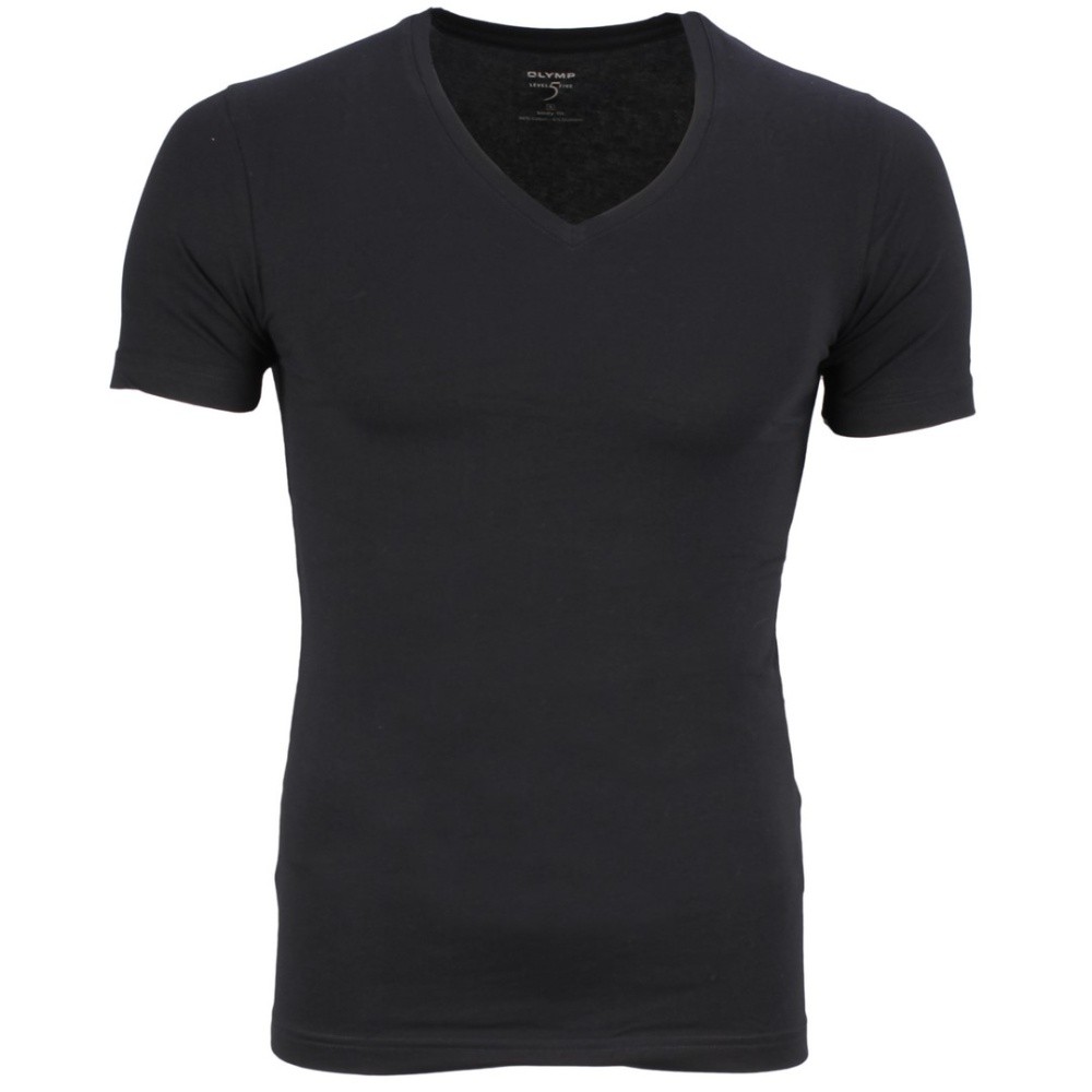 Olympus Body Fit Level Five 5 Basic T-Shirt Short Sleeve Black V Neck 0801 12 6 gallery