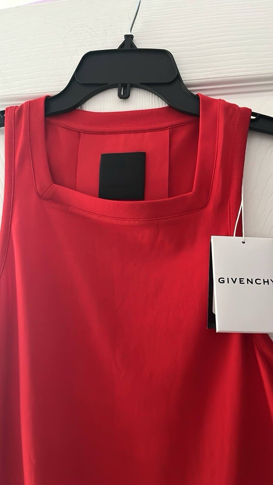 givenchy Square Neck Jersey tank top Red Size Medium Brand New.. Authentic gallery