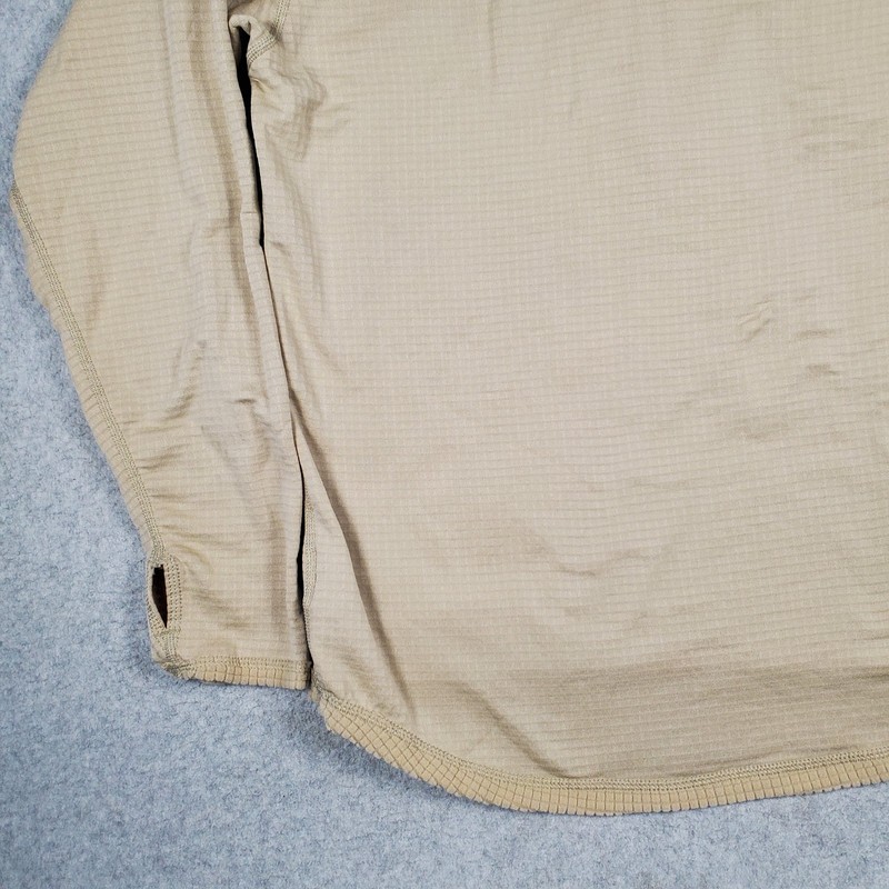 Peckham US Army Gen III L2 Polartec Grid Fleece 1/4 Zip Shirt Mens Medium Sand gallery