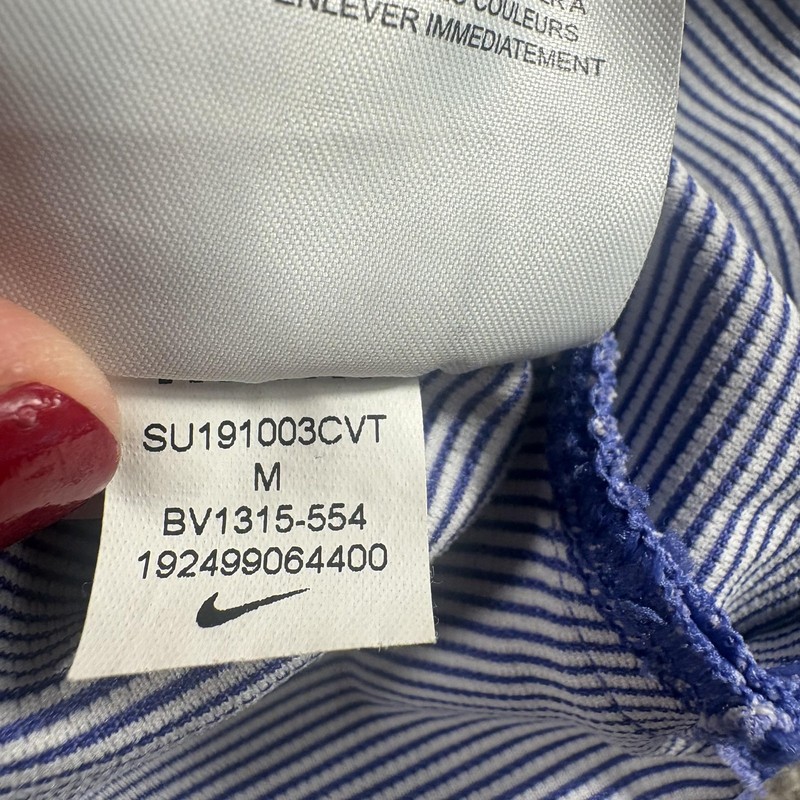 Nike AeroReact TW Polo Shirt Mens Medium Blue Short Sleeve Golf Top BV1315-554 gallery