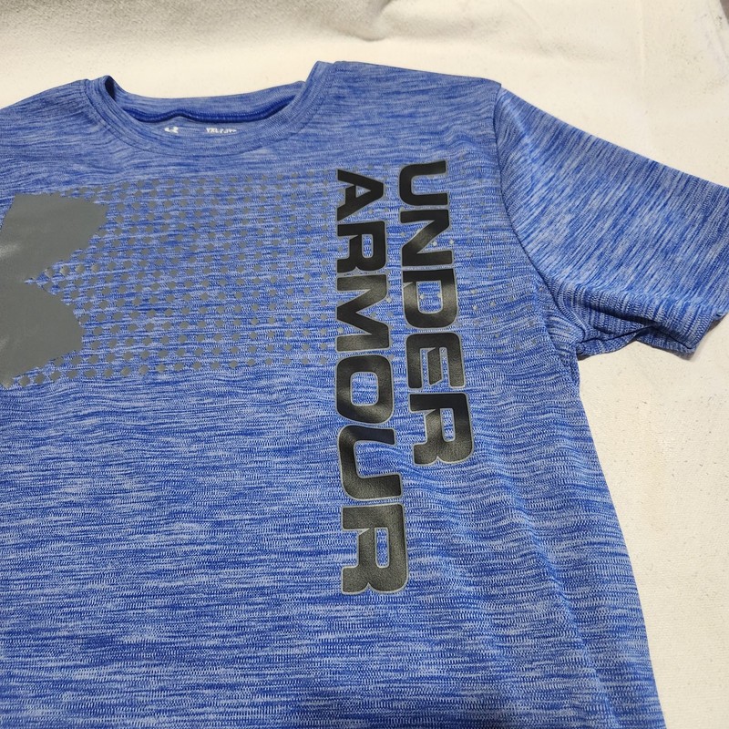 UNDER ARMOUR Heat Gear Armour Ventilated Compression T-Shirt Blue Size YXL gallery