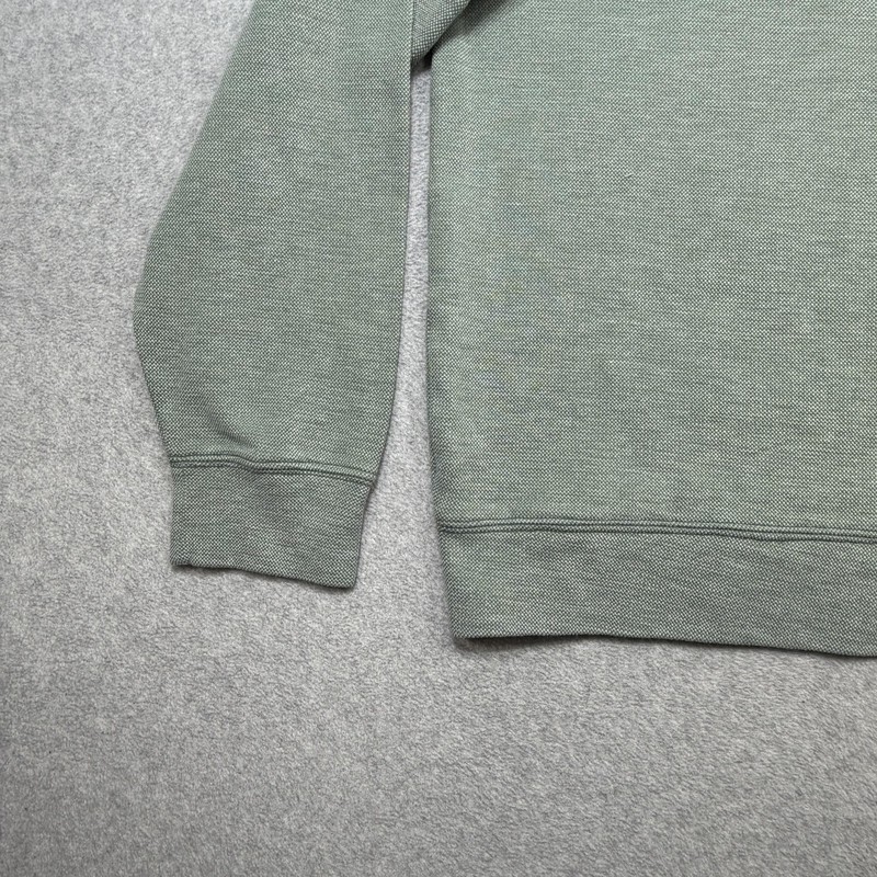 J Crew Performance Birds-Eye 1/4 Zip Pullover Men XXL Green Preppy Casual gallery
