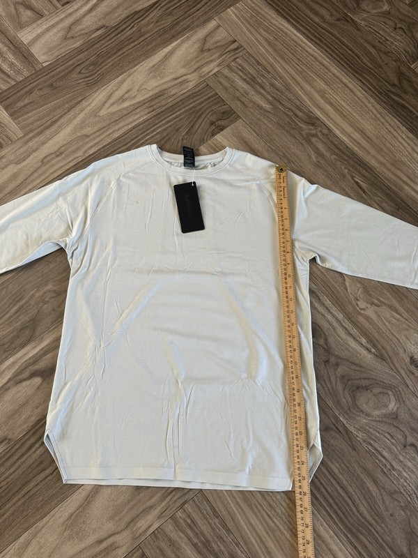 Alphalete Men’s Premium 3/4 Sleeve Tee- Mirage Blue Size Medium gallery