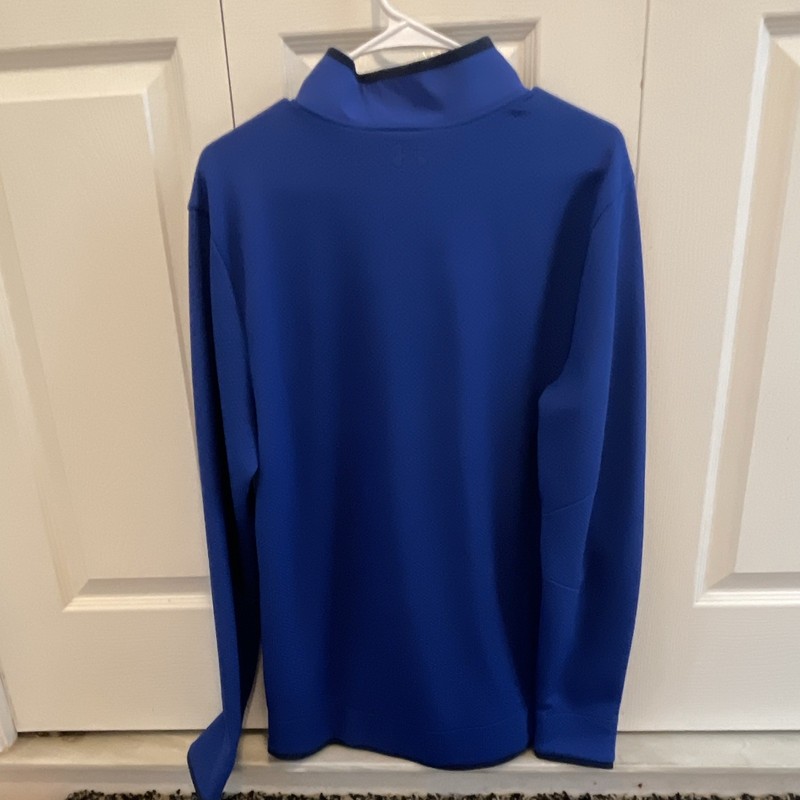 Under Armour ColdGear UA Storm Water Resistant Blue Mock Neck Pullover Men’s L gallery