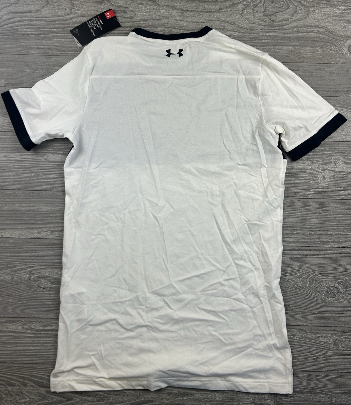 Under Armour Pursuit Beat The Block T Shirt Men’s Small White HeatGear NWT gallery