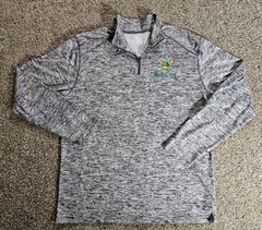Badger Sport Madison Mallards 1/4 Zip Pullover Mens XL Heather Gray