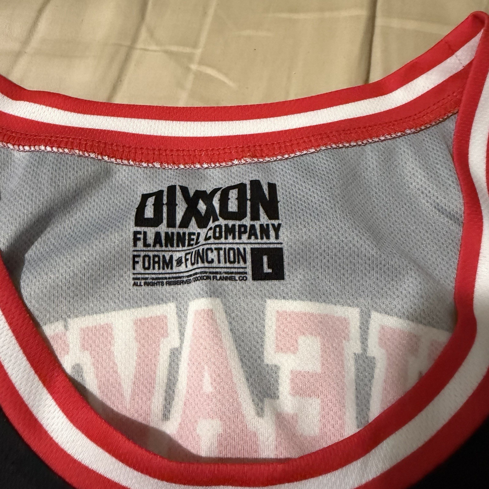 Dixxon Flannel Company Rats Get Bats Basketball Jersey Size Large gallery