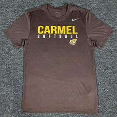 Nike Carmel Highschool Softball Shirt Mens Small Corsairs Mundelein Illinois Tee