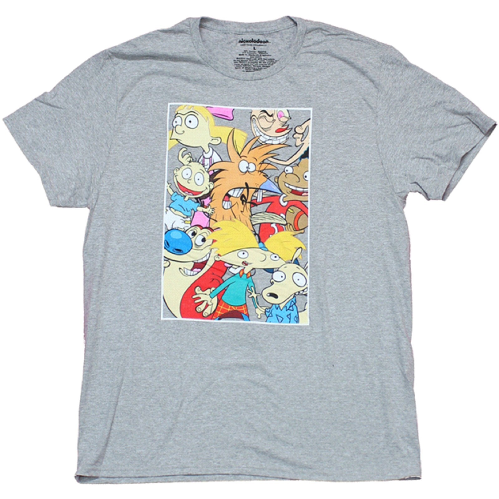 Nickelodeon Comfy Mens T-shirt With Ren, Stimpy, Hey Arnold, Rugrats, others NWT gallery