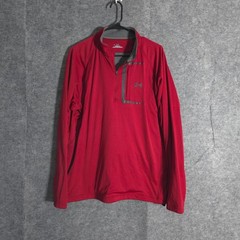 Under Armour ColdGear Mens 1/4 Zip Pullover Long Sleeve Red Athletic Top Large