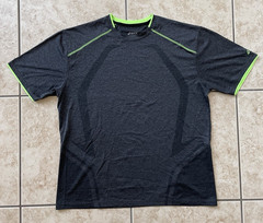Asics Running Men’s Large Gray Short Sleeve T-Shirt Athletic Training Race Tee